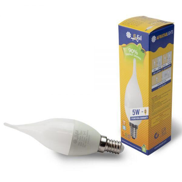 لامپ ال ای دی شمعی اشکی 5 وات